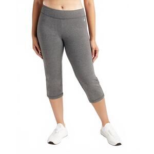 NEW DANSKIN everyday basic capri pants in charcoal grey heather